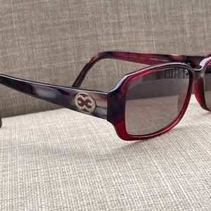 Escada Women Sunglasses Red Tone Frame VES087S Eye Wear Shades Made in Italy